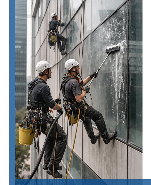 Профессиональная высотная мойка фасадов зданий в Шатуре
