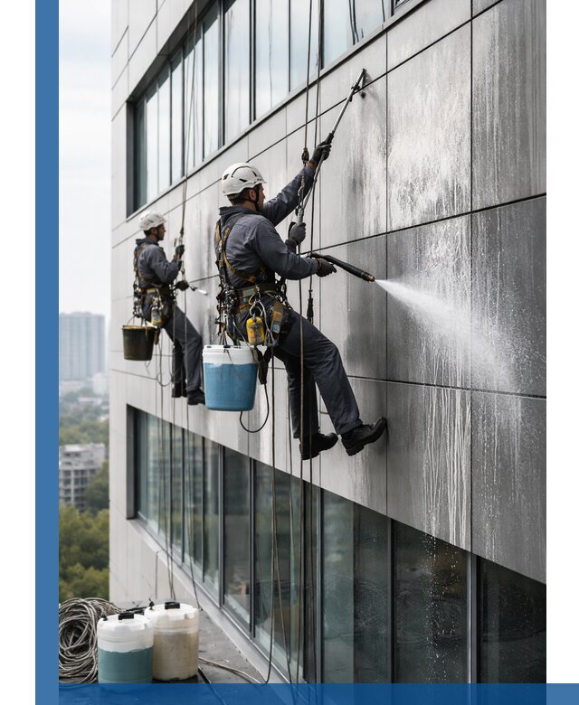 Профессиональная мойка вентилируемых фасадов в Шатуре