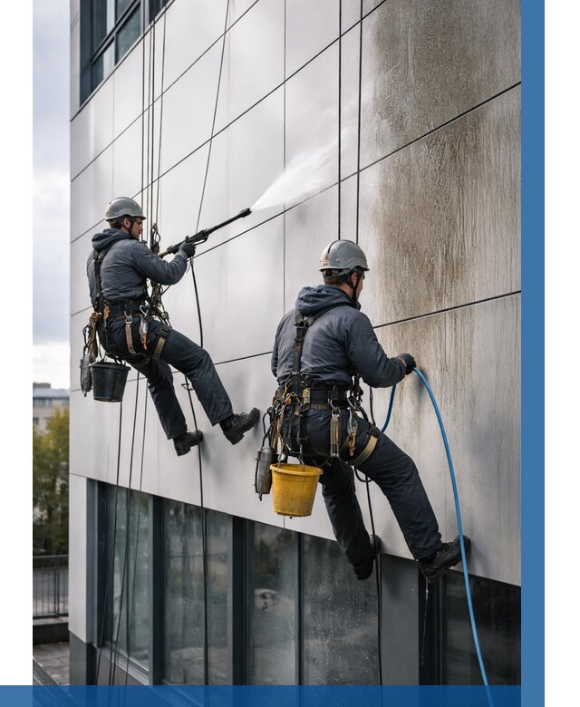 Мойка фасада из композита в Шатуре по цене от 307 р. | ВЫСОТНИК-Штр