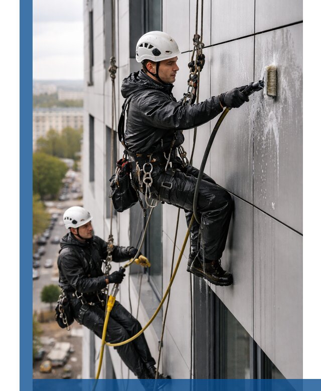 Профессиональная мойка фасада из композита в Шатуре