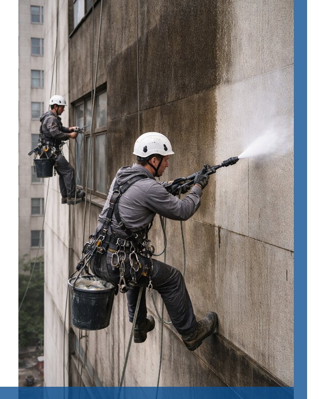 Очистка фасада от копоти в Шатуре от 256 р. | ВЫСОТНИК-Штр