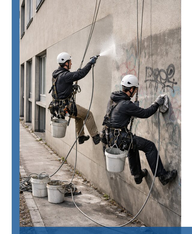 Антиграффити покрытие фасада с защитой от надписей в Шатуре