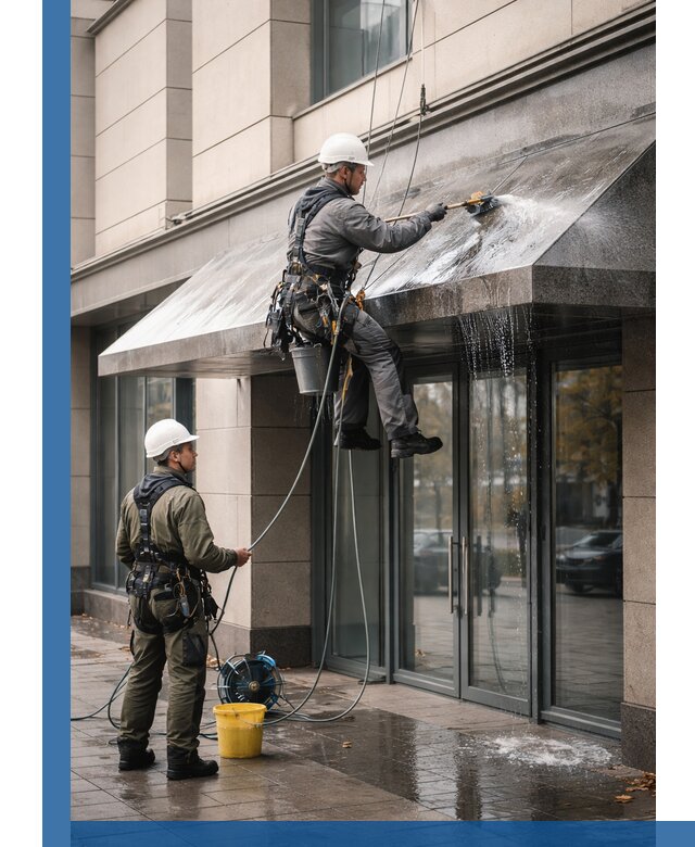 Профессиональная мойка козырьков и навесов в Шатуре