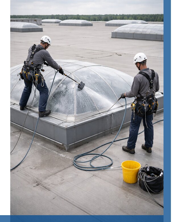 Мойка зенитных фонарей в Шатуре, заказать от 4610 р. | ВЫСОТНИК-Штр