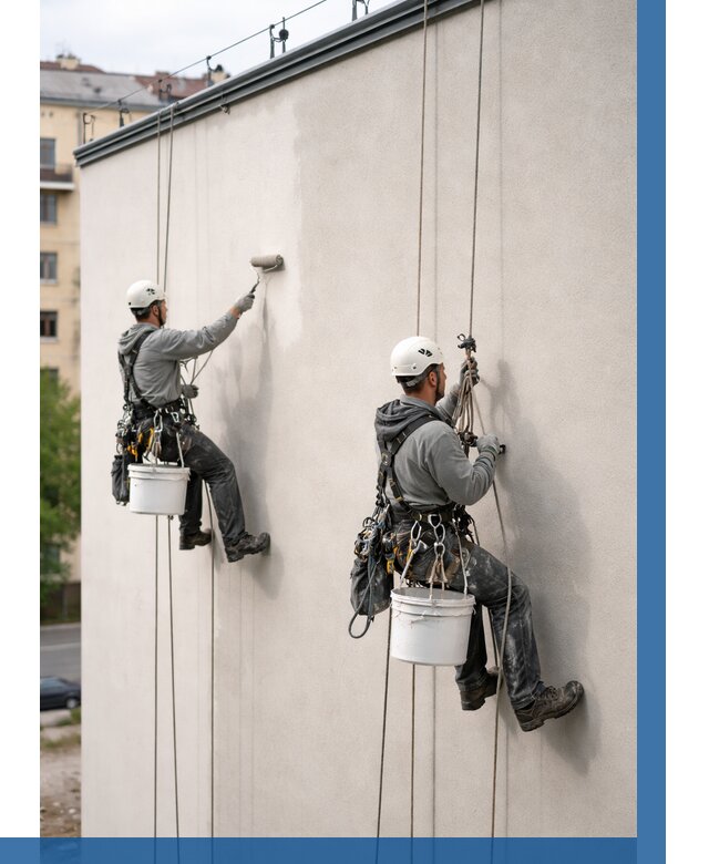 Покраска оштукатуренного фасада в Шатуре от 328 р. | ВЫСОТНИК-Штр