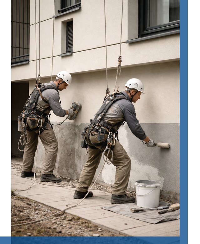 Окраска цоколя здания в Шатуре от 461 р. под ключ | ВЫСОТНИК-Штр