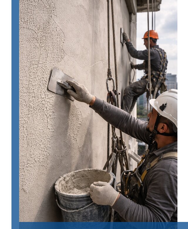 Декоративная штукатурка фасада с утеплением и защитой в Шатуре