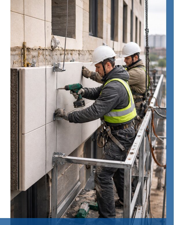 Монтаж фасадных термопанелей в Шатуре от 1537 р. | ВЫСОТНИК-Штр