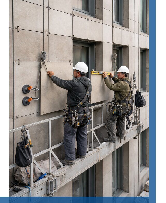 Монтаж керамогранита на фасад в Шатуре от 2561 р. | ВЫСОТНИК-Штр