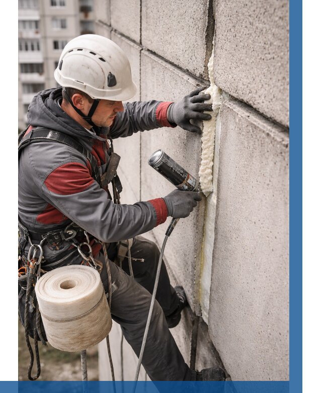 Утепление межпанельных швов в Шатуре от 717 р. | ВЫСОТНИК-Штр