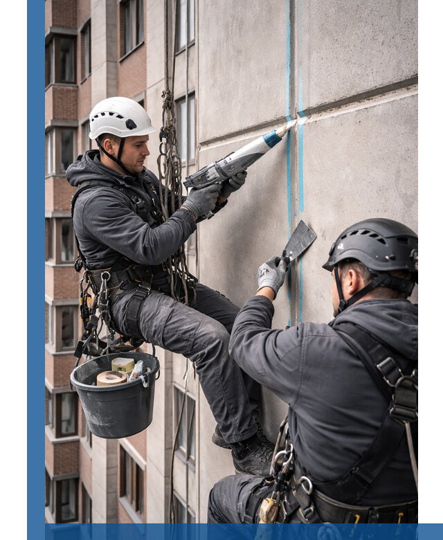 Вторичная герметизация швов фасада и кровли в Шатуре