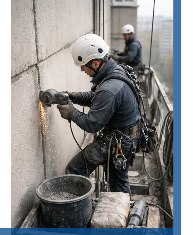 Штробление межпанельных швов в Шатуре от 1229 р. | ВЫСОТНИК-Штр