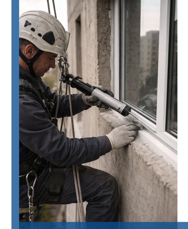 Герметизация оконных швов снаружи в Шатуре профессионально