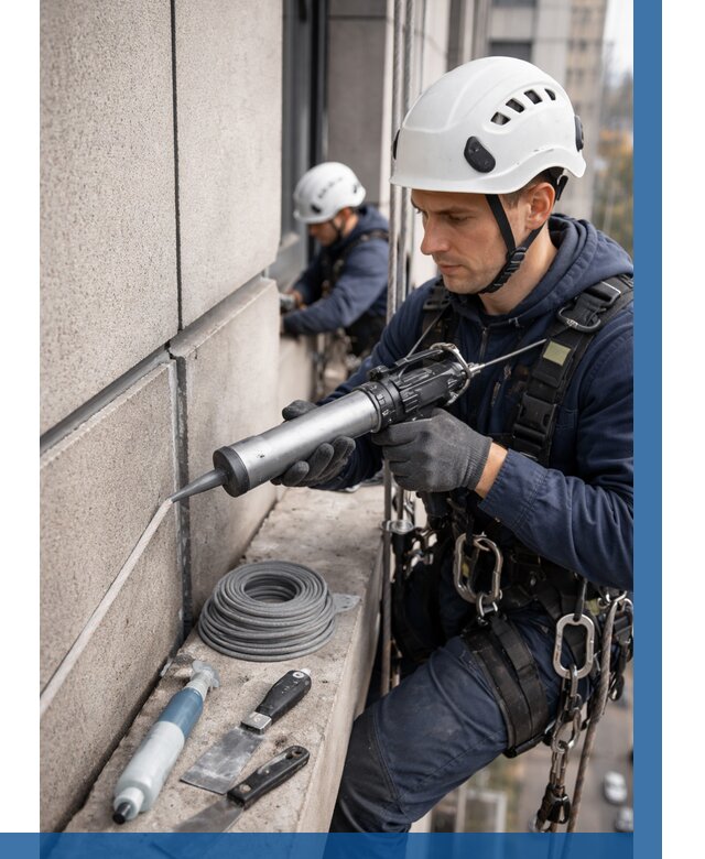 Герметизация деформационных швов фасада в Шатуре от 717 | ВЫСОТНИК-Штр