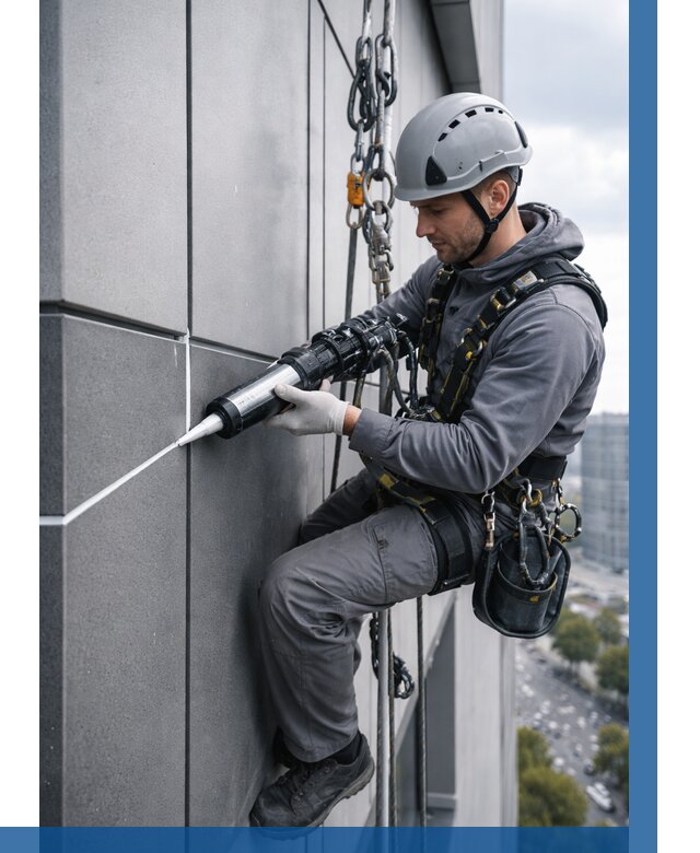 Герметизация стыков фасадных панелей в Шатуре от 6659 р.| ВЫСОТНИК-Штр