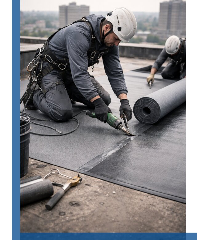 Ремонт мягкой кровли в Шатуре с выездом промальпинистов