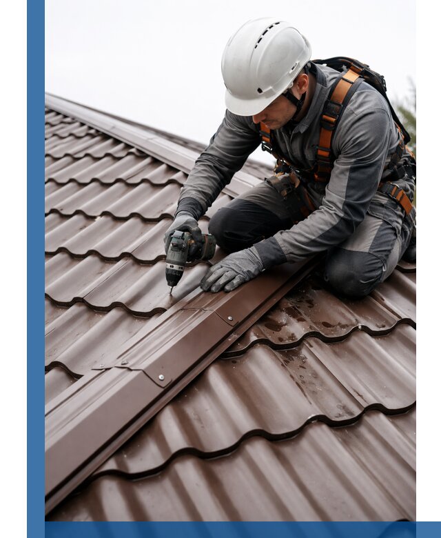 Ремонт металлочерепицы на крыше в Шатуре профессионально