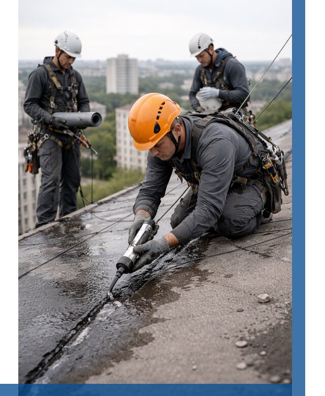 Устранение протечек кровли в Шатуре от 12293 р. | ВЫСОТНИК-Штр