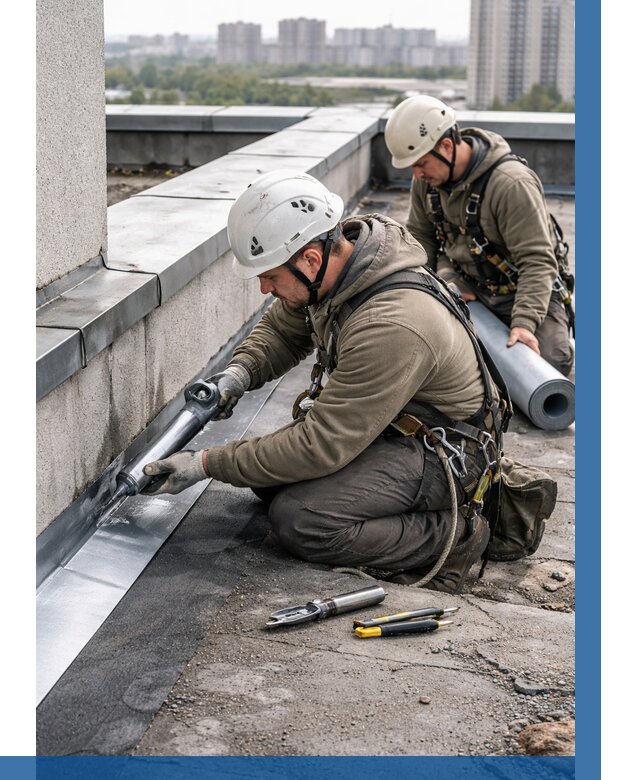 Ремонт кровельных примыканий в Шатуре от 1229 р. | ВЫСОТНИК-Штр