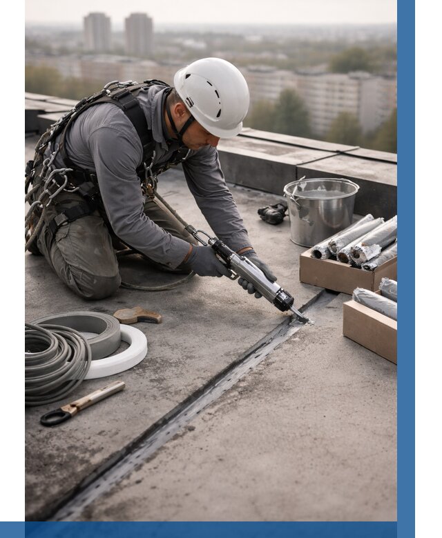 Герметизация швов кровли в Шатуре от 461 р./м2 | ВЫСОТНИК-Штр