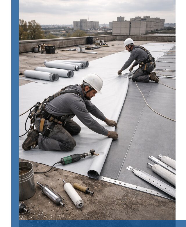 Монтаж мембранной кровли в Шатуре для промышленных зданий