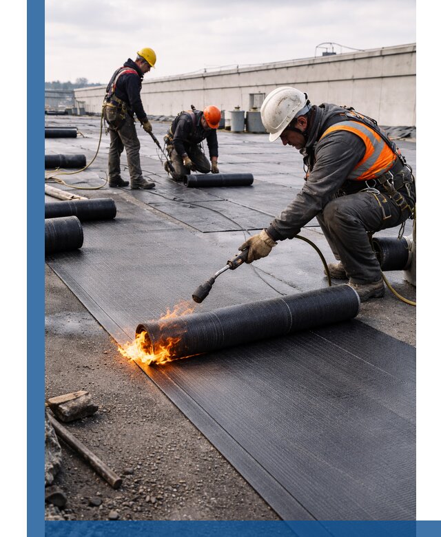 Монтаж наплавляемой кровли в Шатуре профессионально