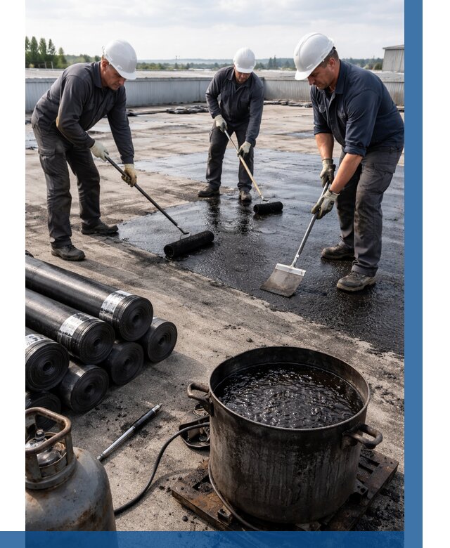 Гидроизоляция кровли мастикой в Шатуре от 615 р. | ВЫСОТНИК-Штр