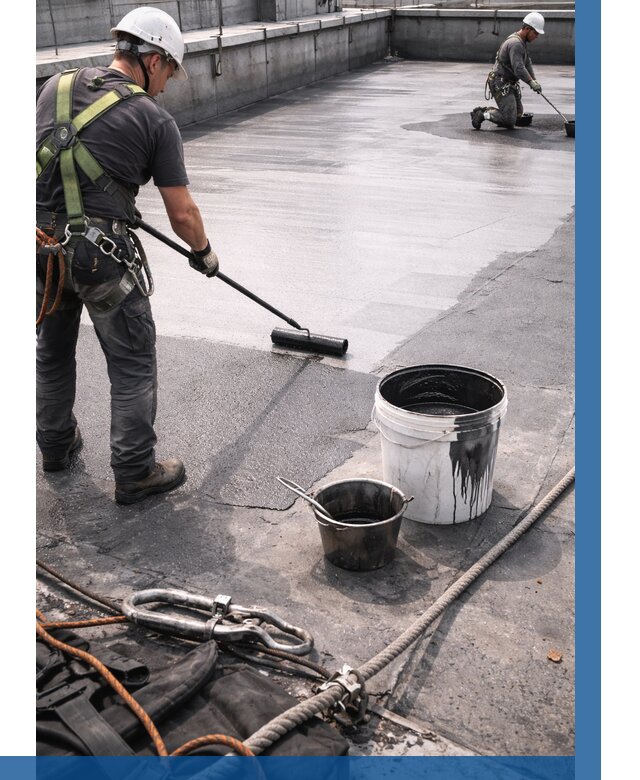 Гидроизоляция кровли жидкой резиной в Шатуре от 512 р. | ВЫСОТНИК-Штр