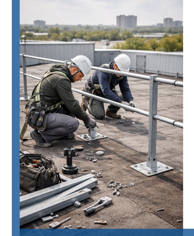 Монтаж кровельного ограждения в Шатуре под ключ с гарантией