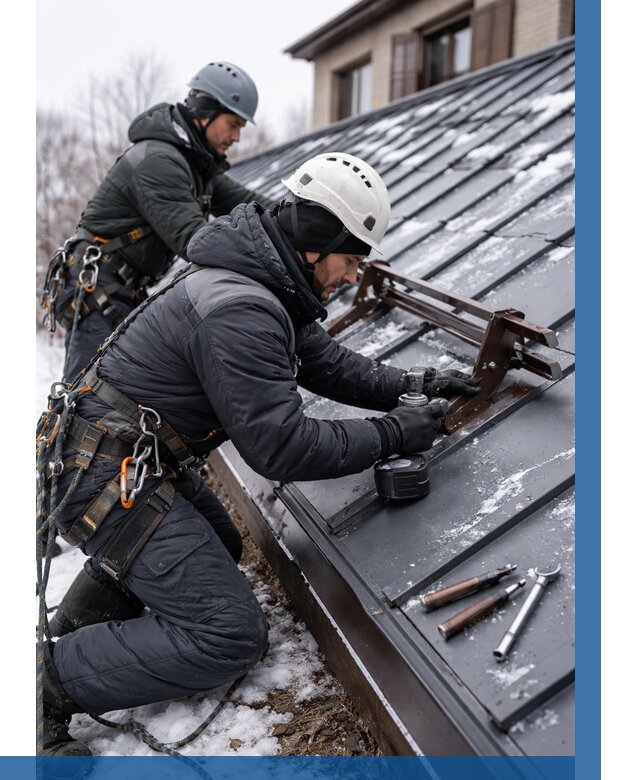 Монтаж снегозадержателей в Шатуре от 461 р. | ВЫСОТНИК-Штр