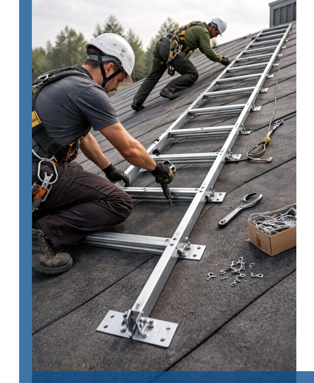 Профессиональный монтаж кровельной лестницы в Шатуре под ключ