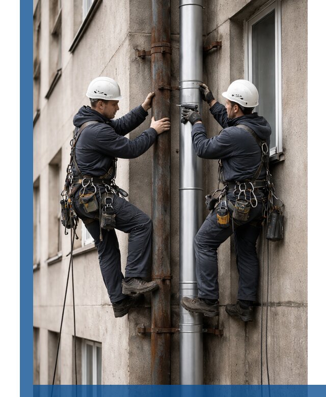 Замена водосточных труб в Шатуре: монтаж и демонтаж под ключ