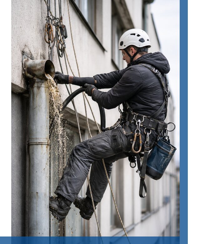 Прочистка водосточных труб в Шатуре от 3585 р. | ВЫСОТНИК-Штр