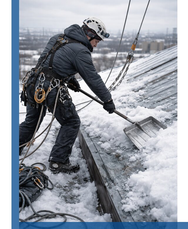 Профессиональная очистка кровли от снега и наледи в Шатуре