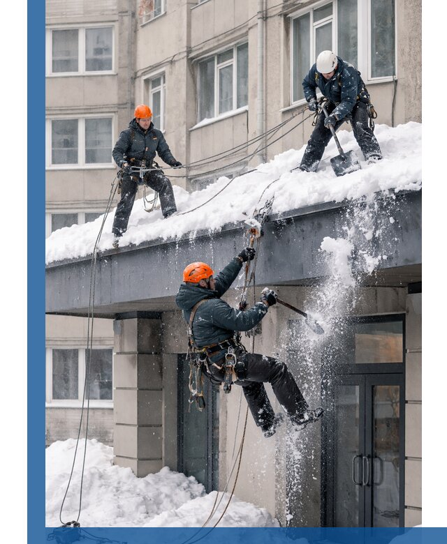 Безопасная очистка навесов от снега в Шатуре круглогодично