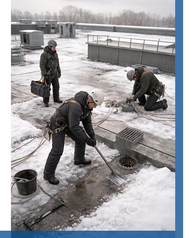 Абонентское обслуживание кровли зимой в Шатуре от 8195 р. | ВЫСОТНИК-Штр