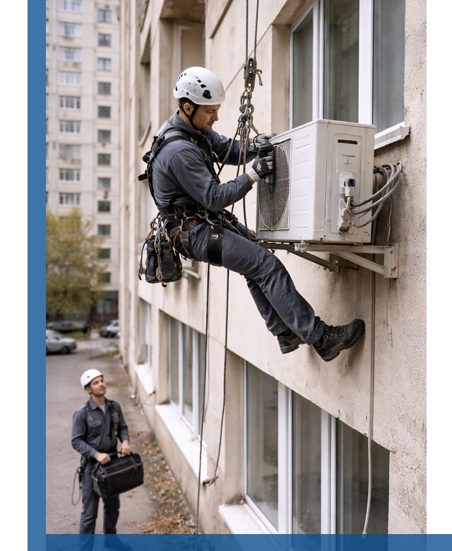 Демонтаж внешнего блока кондиционера в Шатуре профессионально