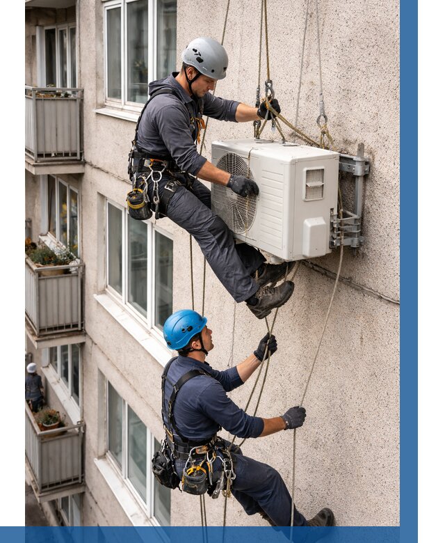 Перенос внешнего блока кондиционера в Шатуре от 9220 р.| ВЫСОТНИК-Штр