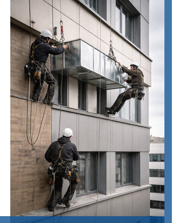 Монтаж воздуховодов на фасаде в Шатуре от 1537 р. | ВЫСОТНИК-Штр