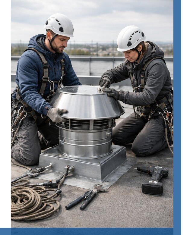 Установка дефлекторов на кровле в Шатуре от 4610 р. | ВЫСОТНИК-Штр