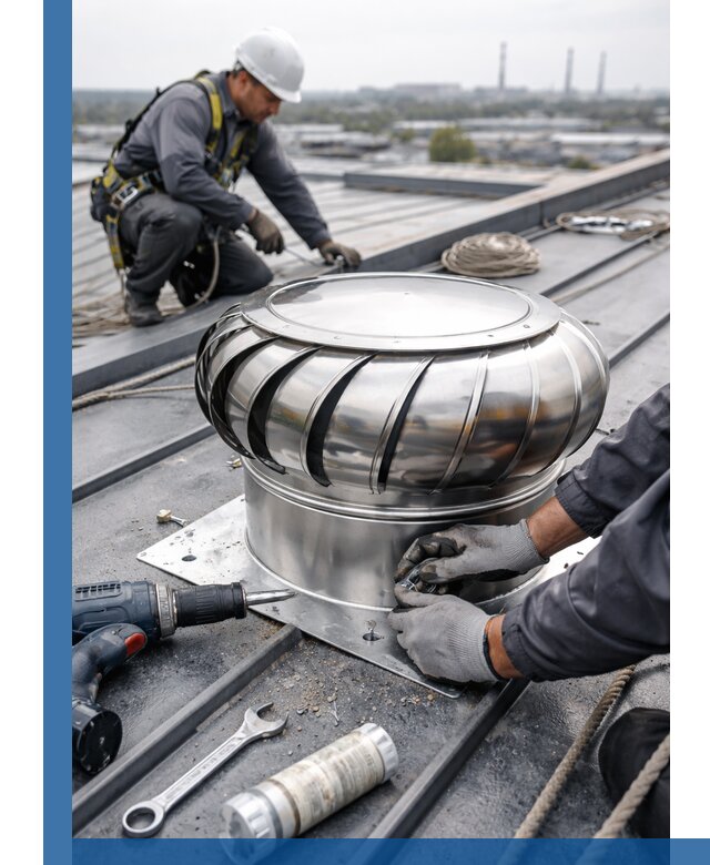 Установка дефлекторов на кровле в Шатуре профессионально