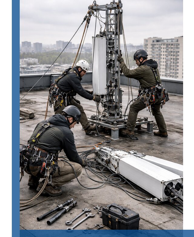 Демонтаж антенн на крыше зданий в Шатуре с гарантией