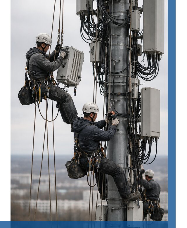Монтаж оборудования связи на мачте в Шатуре от 7683 р. | ВЫСОТНИК-Штр