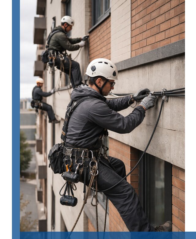 Крепление кабеля на фасаде монтаж и крепеж в Шатуре