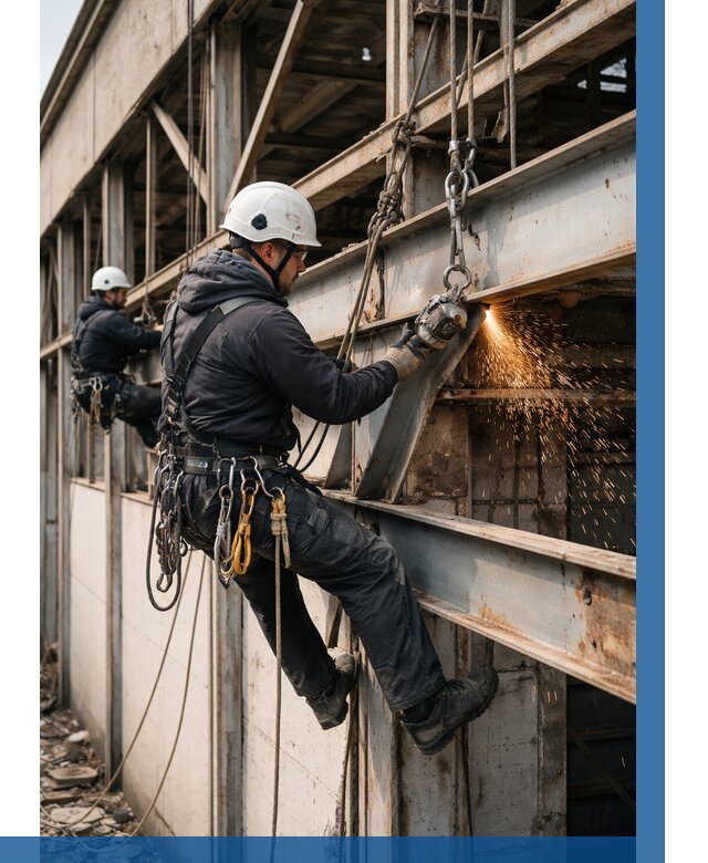 Демонтаж металлоконструкций на высоте в Шатуре от 6659р. |ВЫСОТНИК-Штр