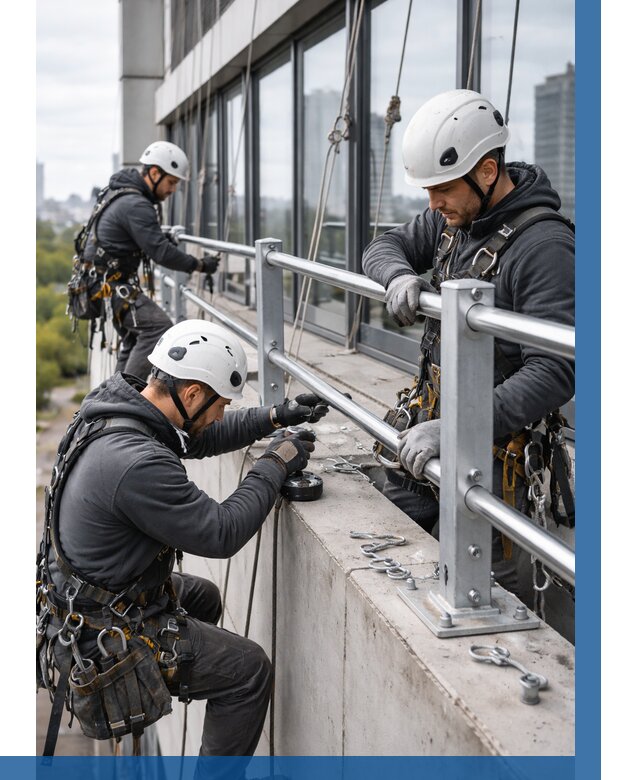 Монтаж ограждений на высоте в Шатуре, от 1229 р. | ВЫСОТНИК-Штр