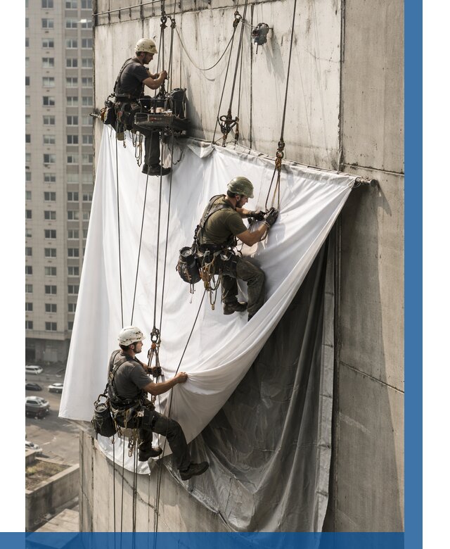 Замена баннерного полотна в Шатуре от 6659 р. | ВЫСОТНИК-Штр—заказать