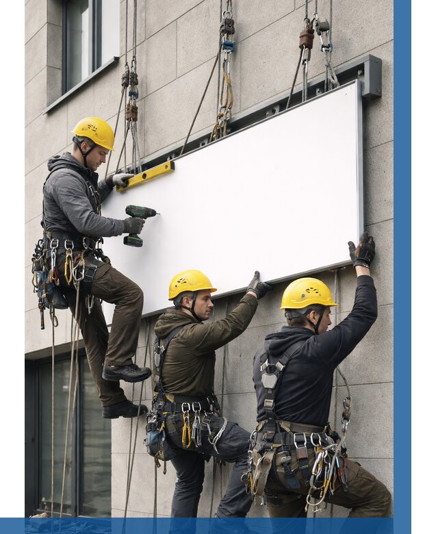 Монтаж рекламной вывески в Шатуре от 8195 р. | ВЫСОТНИК-Штр