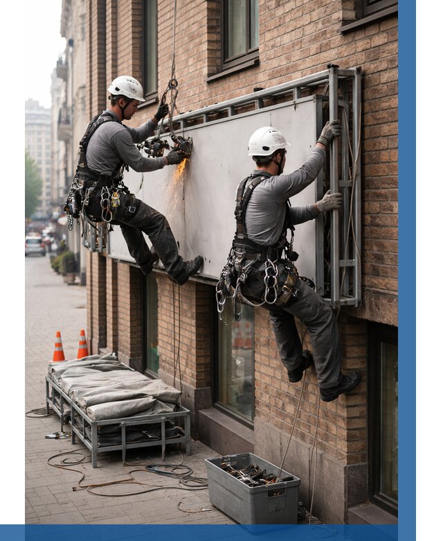 Демонтаж рекламной вывески в Шатуре от 6659 р. | ВЫСОТНИК-Штр