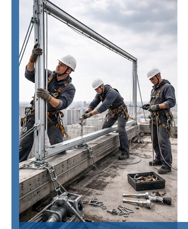 Монтаж крышных рекламных конструкций под ключ в Шатуре